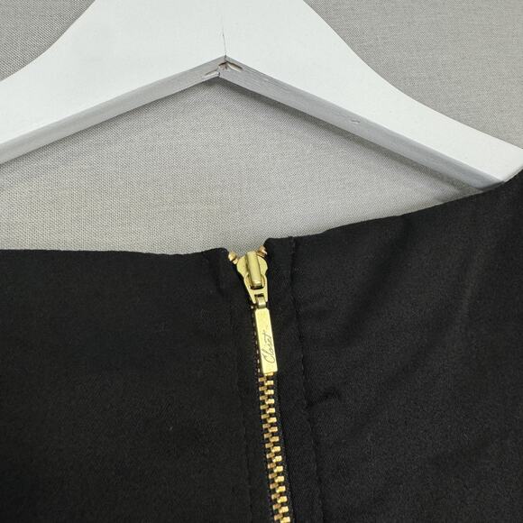 Closet London Dress Womens 12 Red Floral Pleated Retro Pinup Modest Cocktail - Picture 7 of 13